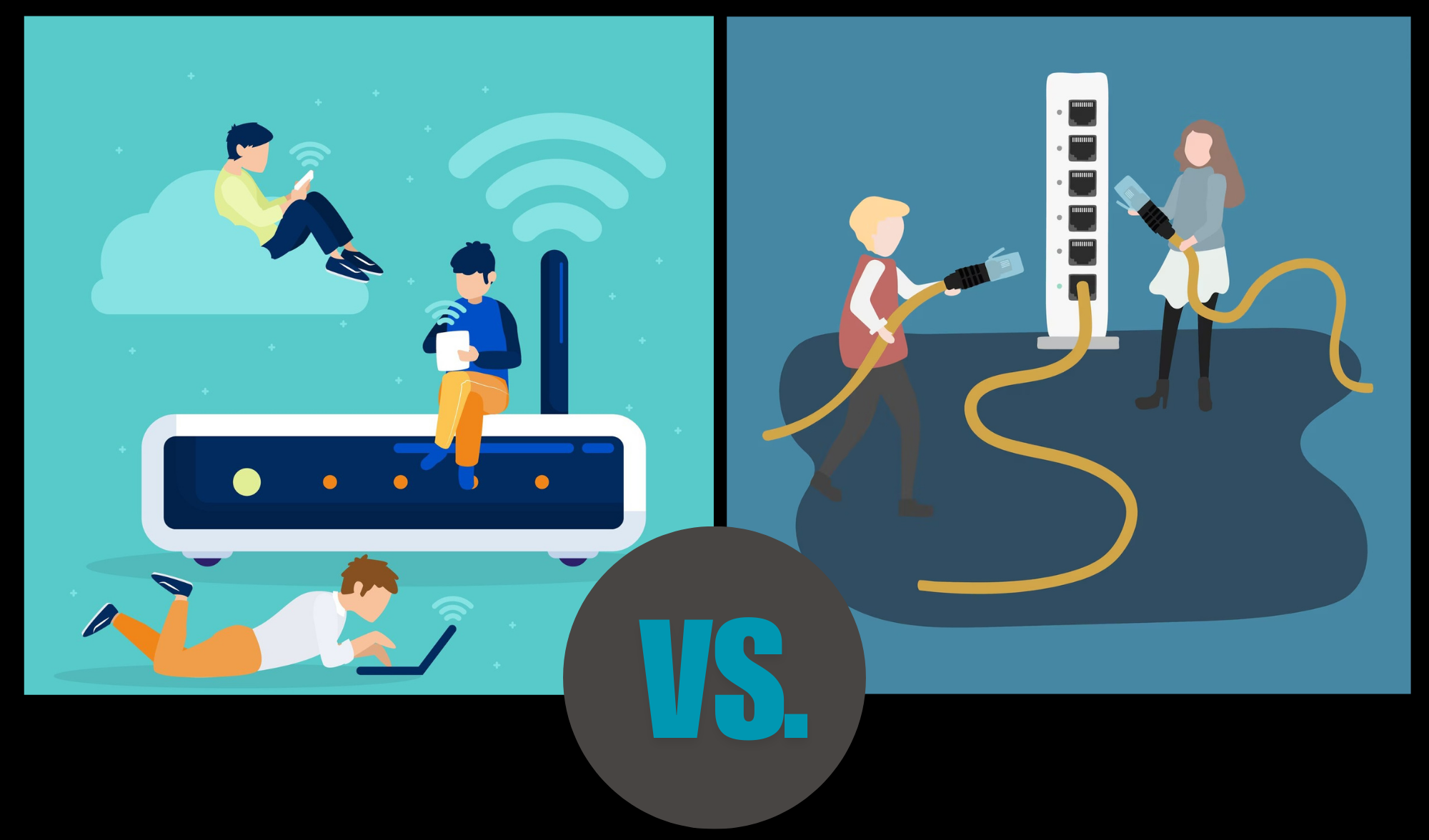 internet inalambrico vs por cable